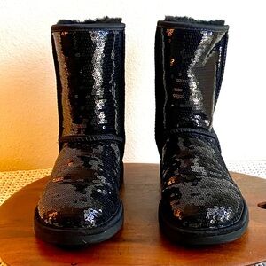 UGG Black Sequin Boots
